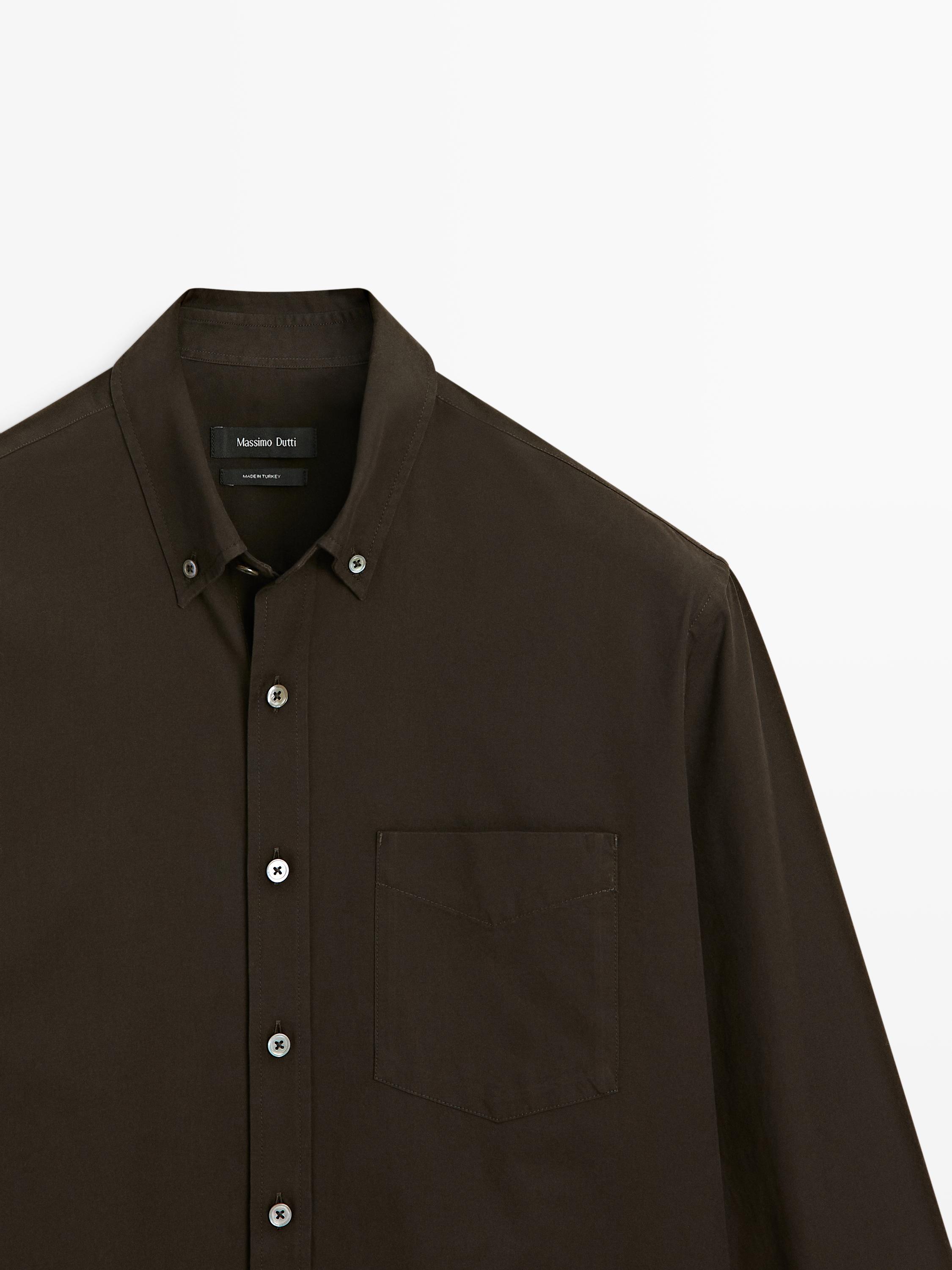 Regular-fit shirt with pocket